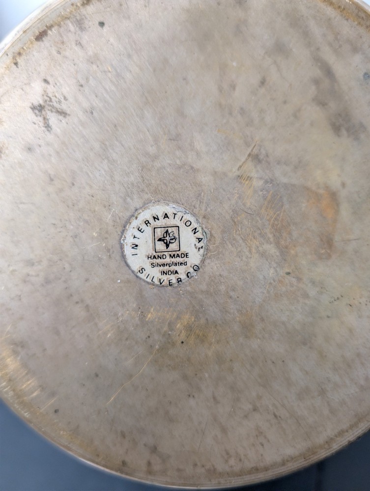 International Silver Company Handmade Silver Plated Two Stag Head Bucket