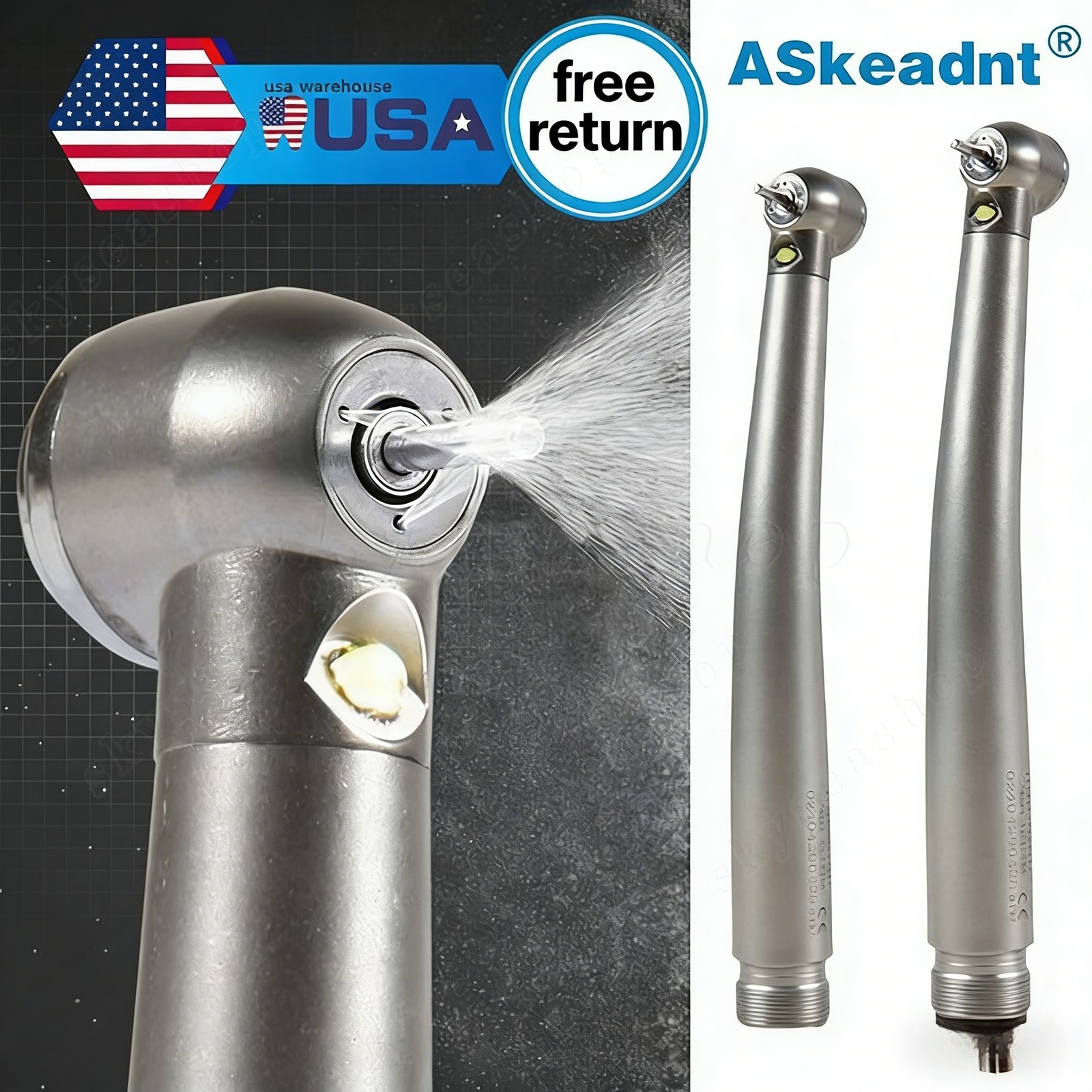 Turbina LED 2/4 orificios con pieza mano de alta velocidad dental NSK Style