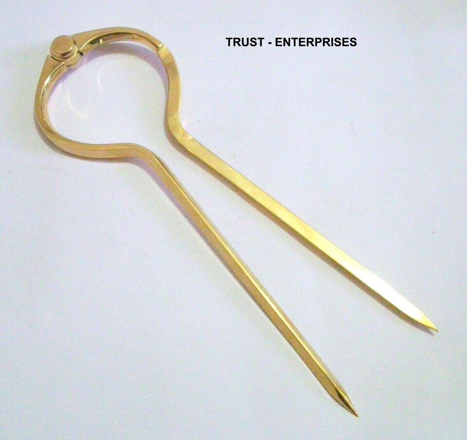 Brass Marine Navigation Compass Map Divider Engineer Drafting Tool HANDMADE GIFT