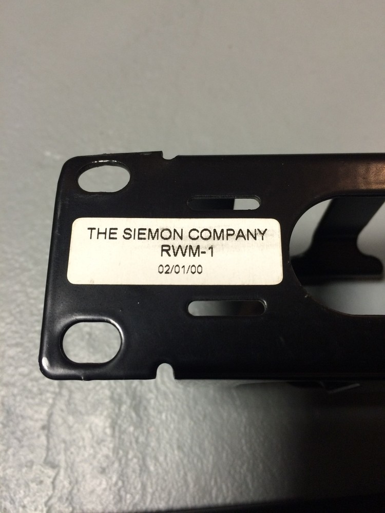 SIEMON RWM-1 1RU Horizontal Rack Cable Manager 19"