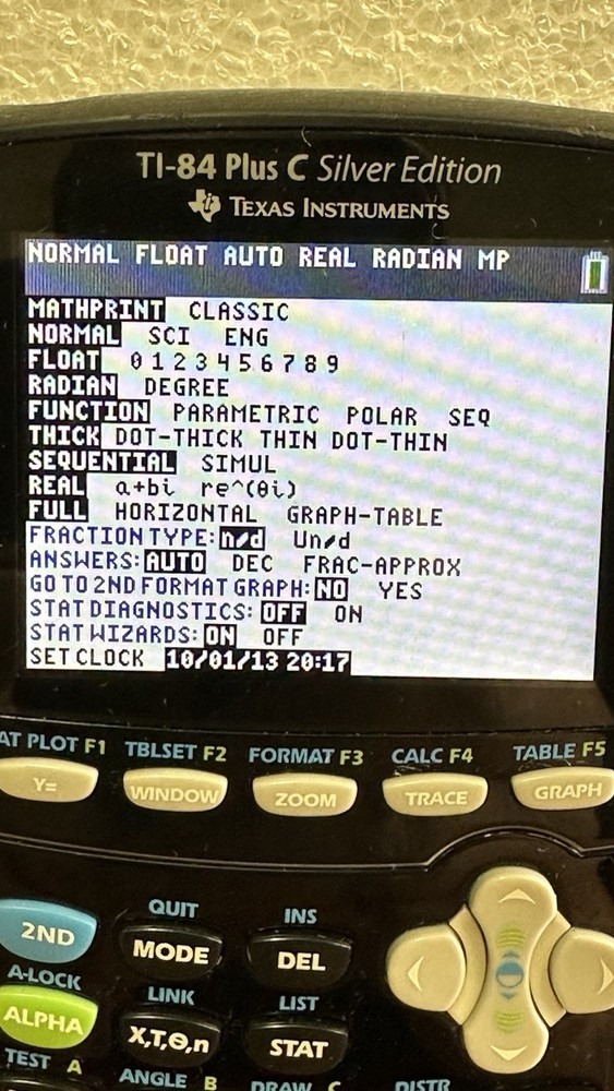 Texas Instruments TI-84 Plus C Silver Edition Graphing Calculator Black Works