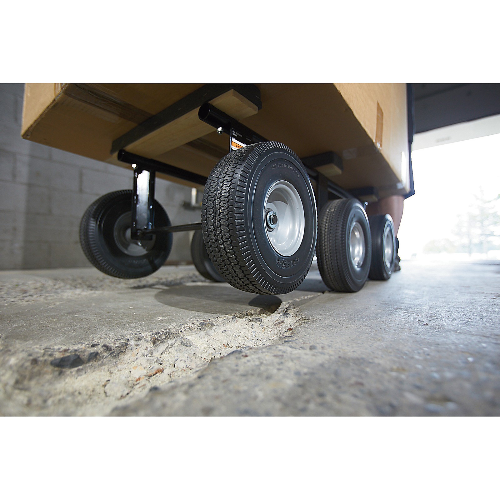 Klutch 1200-Lb. Capacity 6-Wheel All-Terrain Dolly