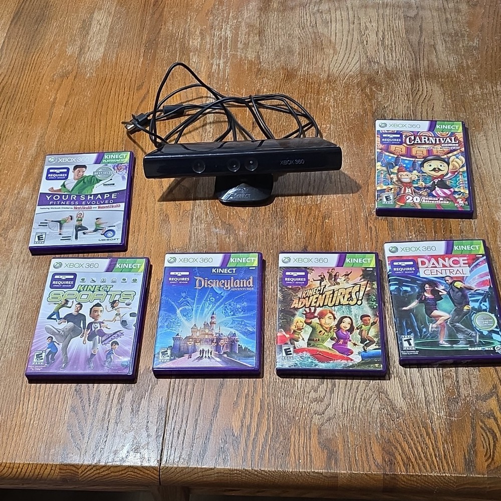 Microsoft Xbox 360 Kinect Motion Camera with 6 Kinect Games Kinect Adventures