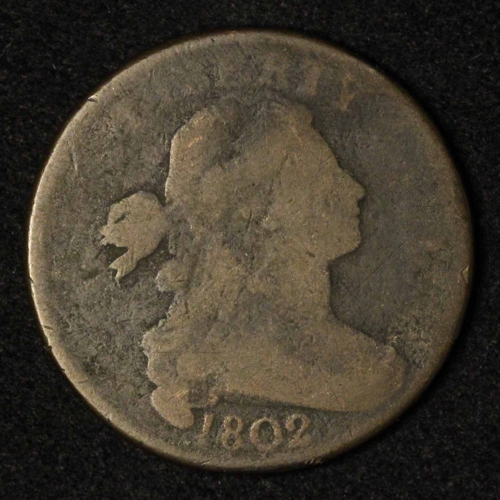 1802 1c Draped Bust Large Cent - Free Shipping USA