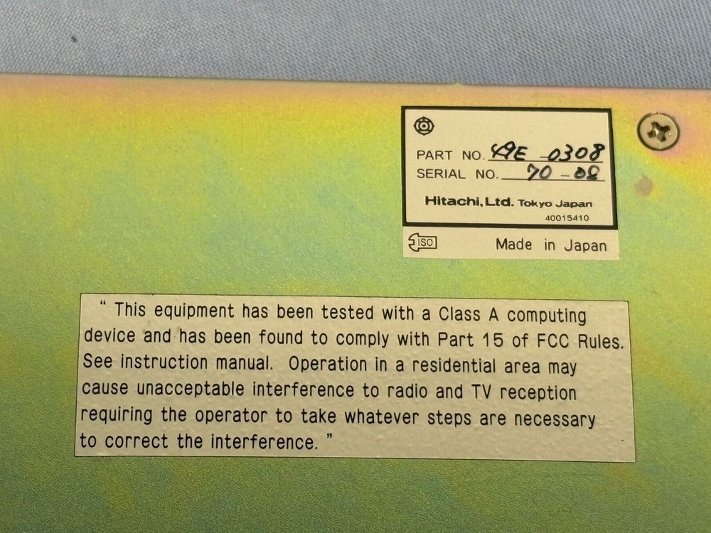 Hitachi SEM Scanning Electron Microscope S-2460N Control Module 49E-0308, S5109