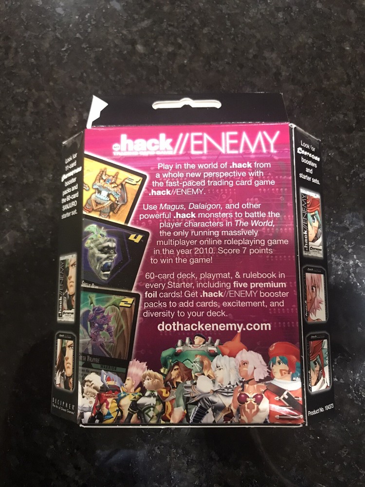 .hack ENEMY TCG CCG Deck Lot - SEALED dot Hack Starter Decks 6