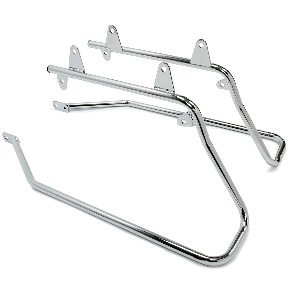 For Harley Heritage Softail 1984-2017 Chrome Saddlebag Conversion Brackets Set