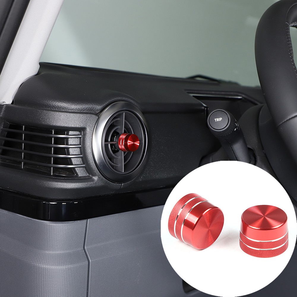 Side Vent Knobs Aluminum Alloy Red for INEOS Grenadier 2020+