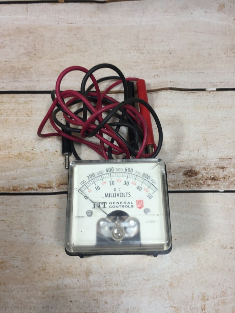 ITT General Controls 0-4787P-1 DC Millivolt Meter With Carrying case Meter Tool