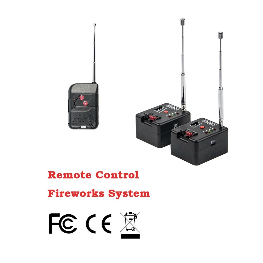 2 Cue Wireless Remote Fireworks Firing System Igniter EMB01-02R