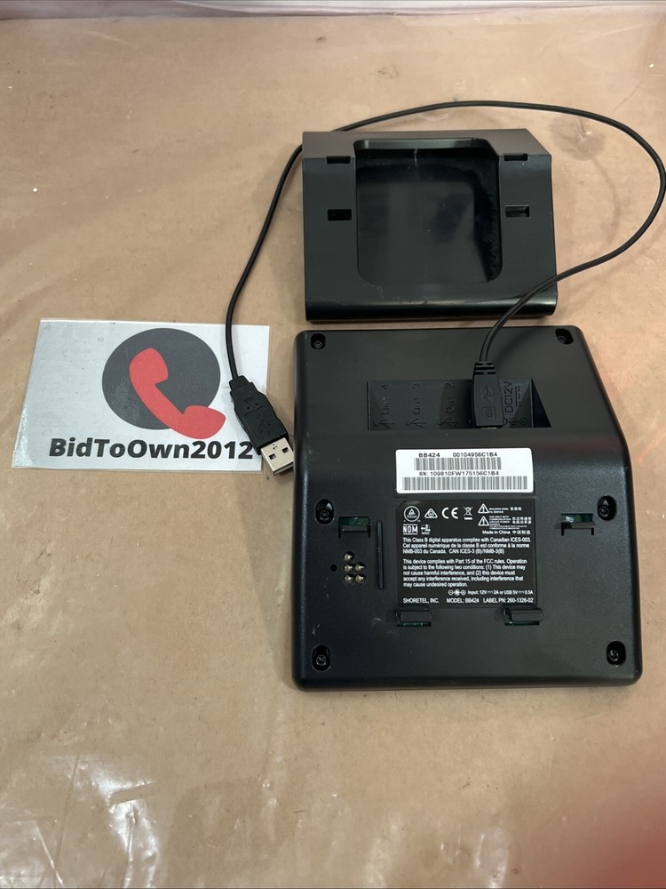 Mitel BB424 Button Box Add-On Console 10575 - Black *Refurbished*