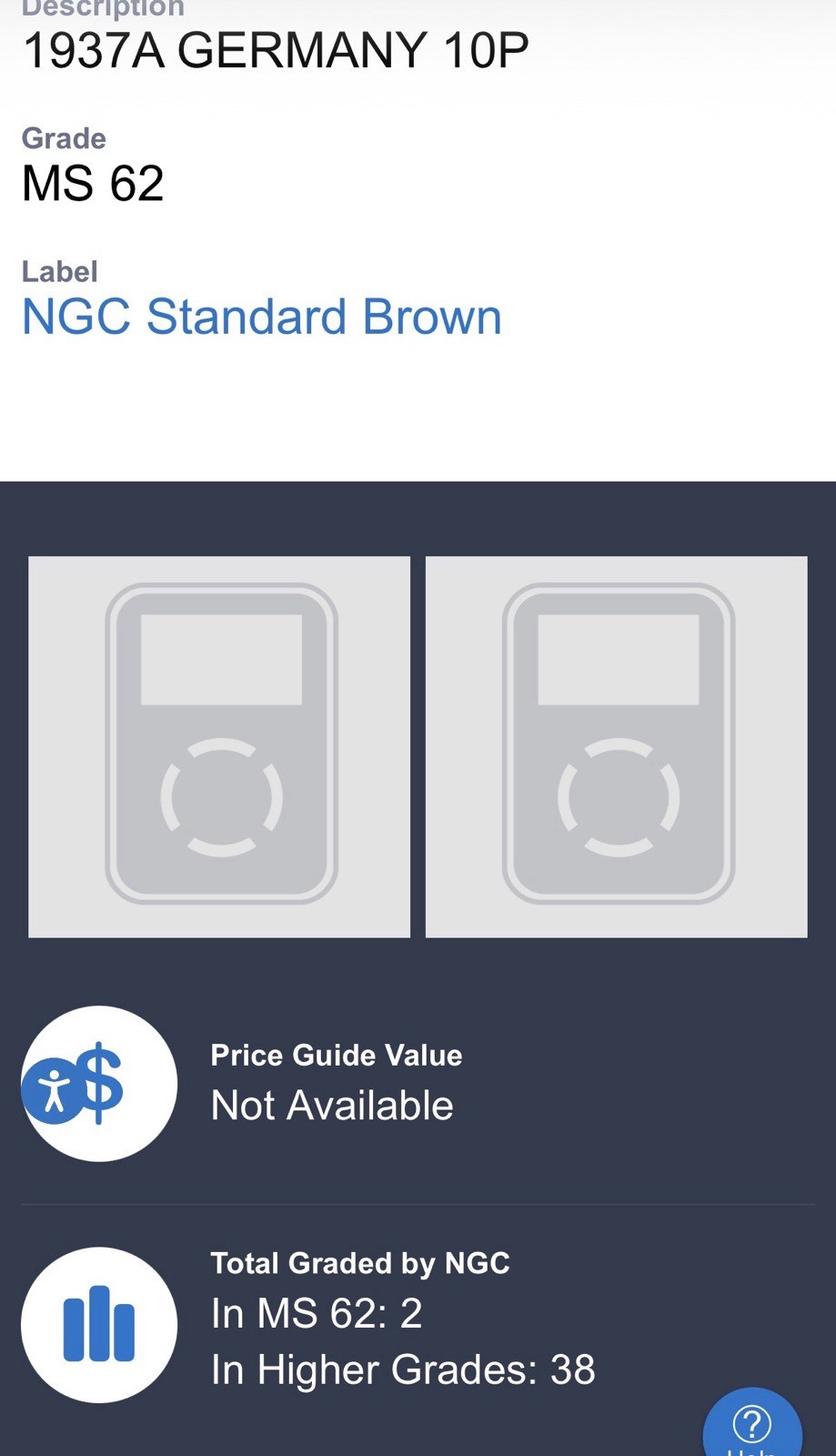 1937A GERMANY 10P NGC MS 62