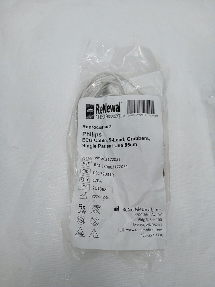 Reprocessed Philips Telemetry Lead Set OEM