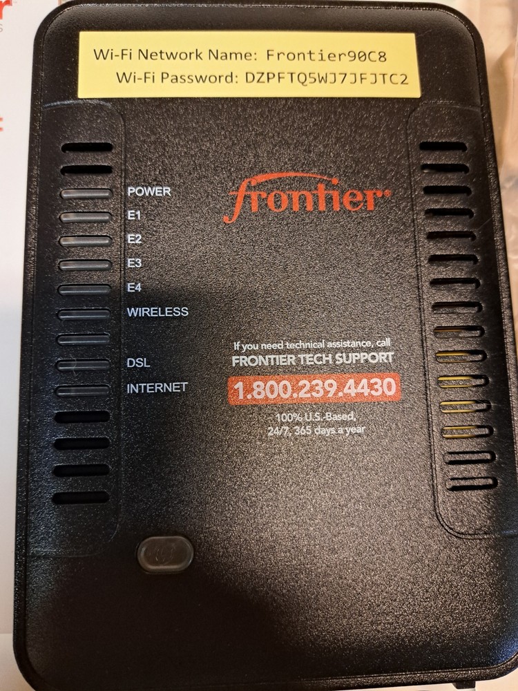 FRONTIER NETGEAR MODEM ROUTER