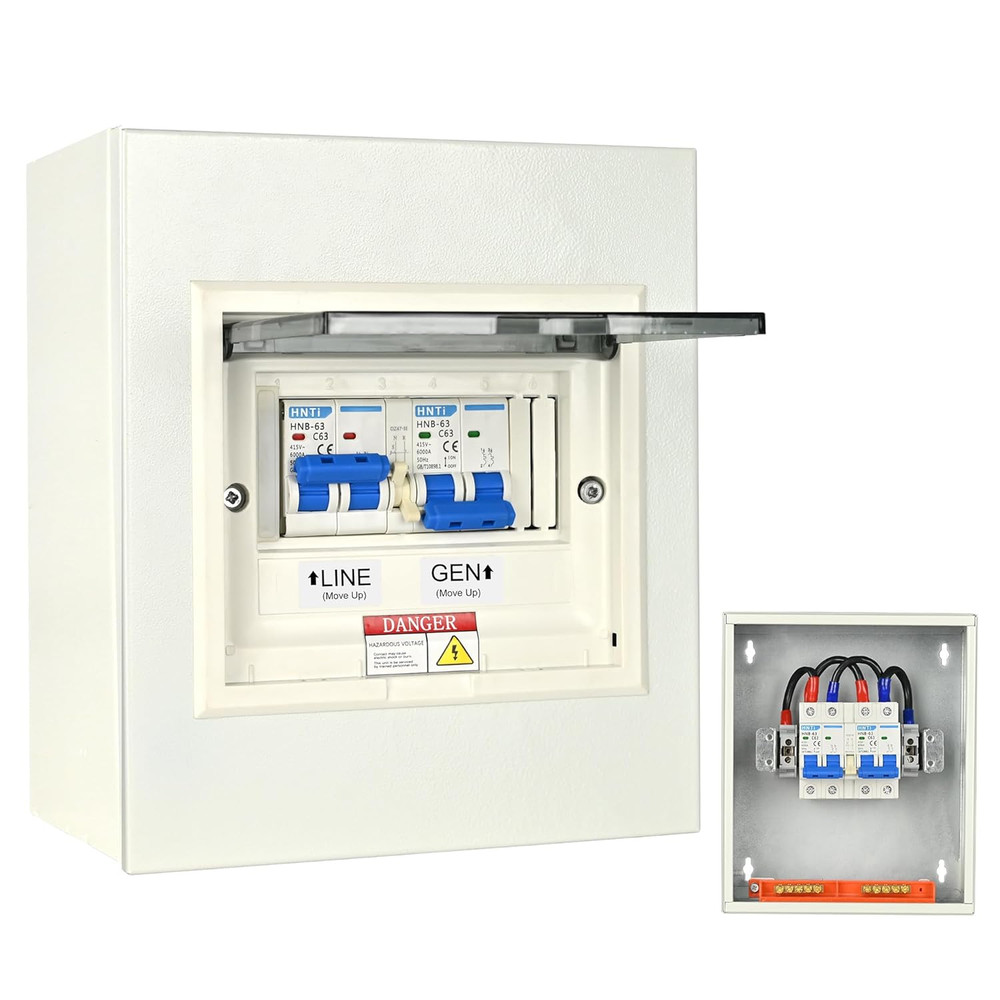 Transfer Switch for Home Generator, Upgraded 63 Amp Generator Transfer Switch, 1