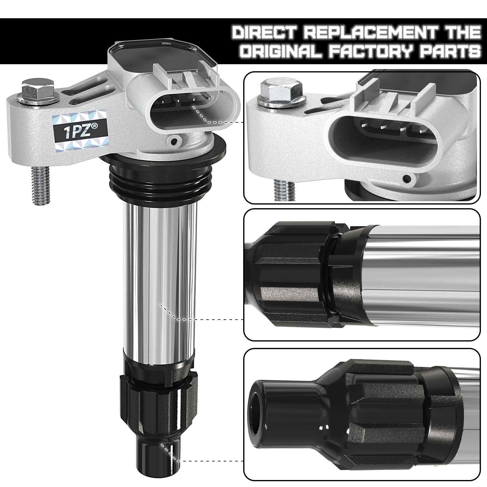 6x Ignition Coil & ACDelco Iridium Spark Plug For Cadillac GMC Chevy Buick UF569