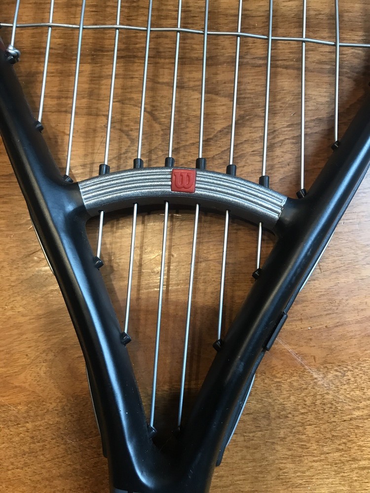 Wilson Mach 3 Power Strings Graphite Titanium Tennis Racket 4 1/2" w/Case