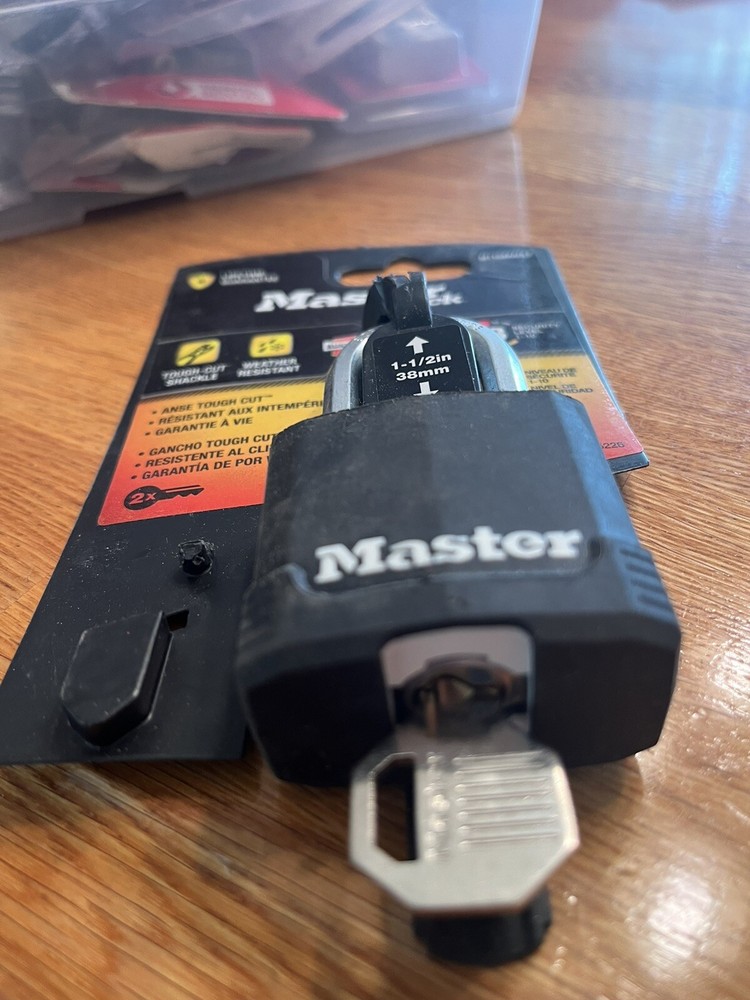 Master Lock Padlock M115XKADLF Tough Cut Weather Resistant - Key Code: 2452