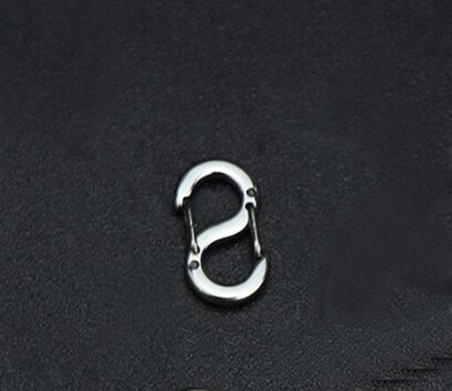 EDC 2 PCS Mini Titanium Alloy Hanging Buckle S-shape 8-shape Hook Clasp