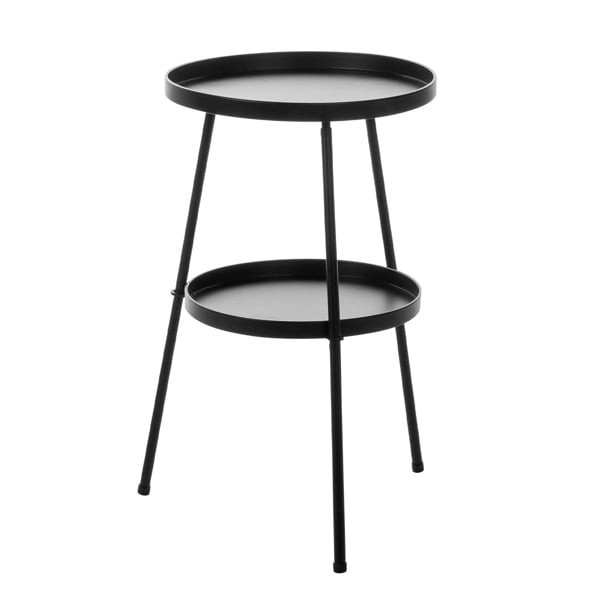 Small Side Table, Round 2 Tier End Table, Metal Round Coffee Table
