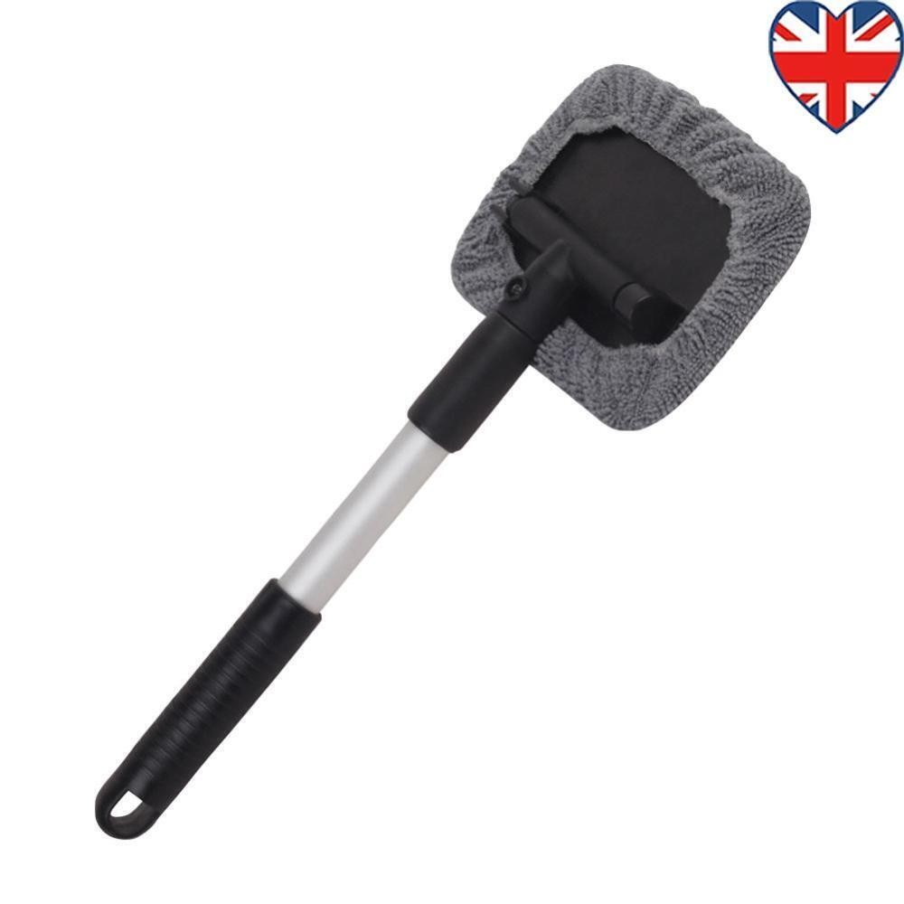 Telescopic Microfiber Car Window Cleaner Cleaning Brush Windshield Wiper Tools