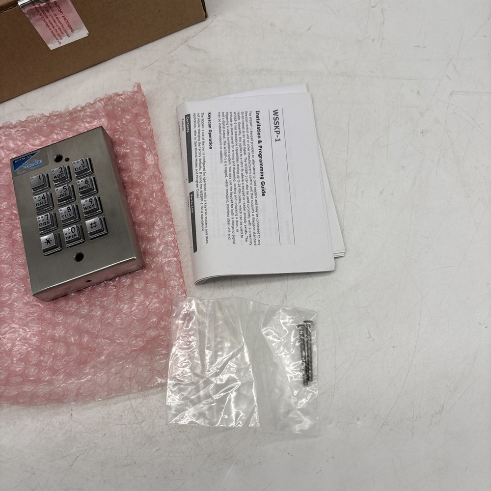 Keyscan Access Control Systems Number Push Button Keypad Panel WSSKP-1