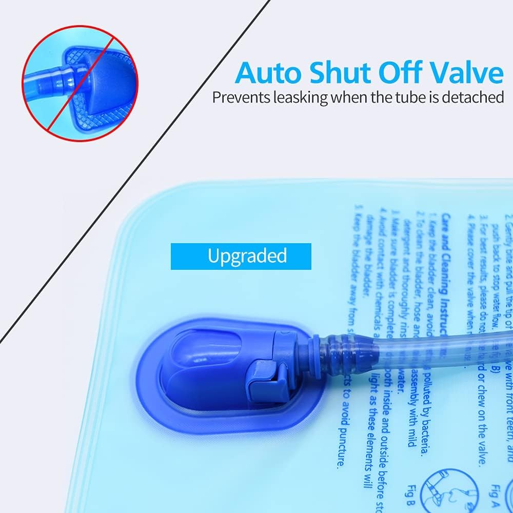 1.5L/2L/2.5L/3L Hydration Bladder, Large Opening Water Storage 2L, 1 Pack