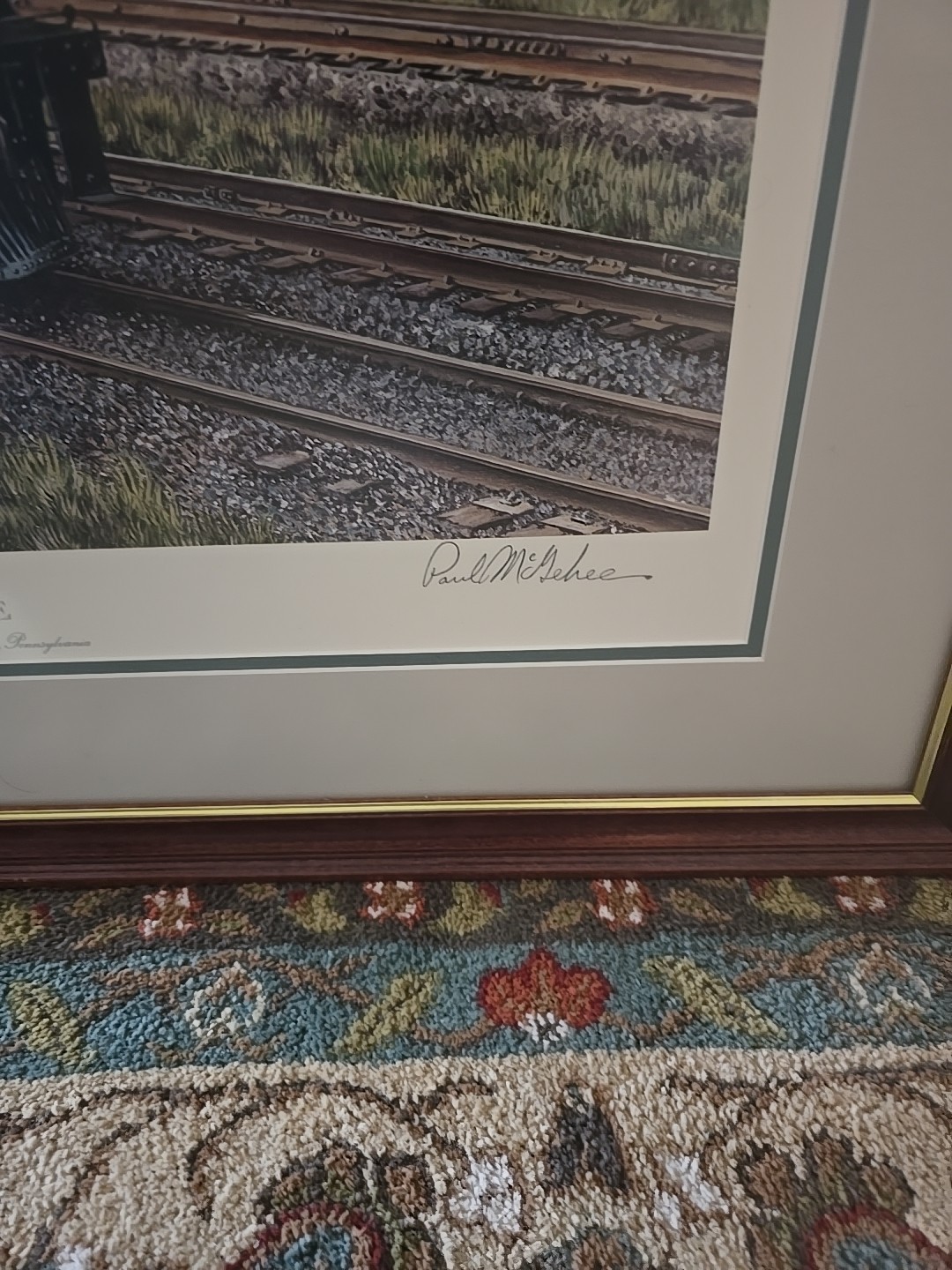Paul McGehee 'End of the Line' Signed Strasburg RR Lithograph Art Print Framed