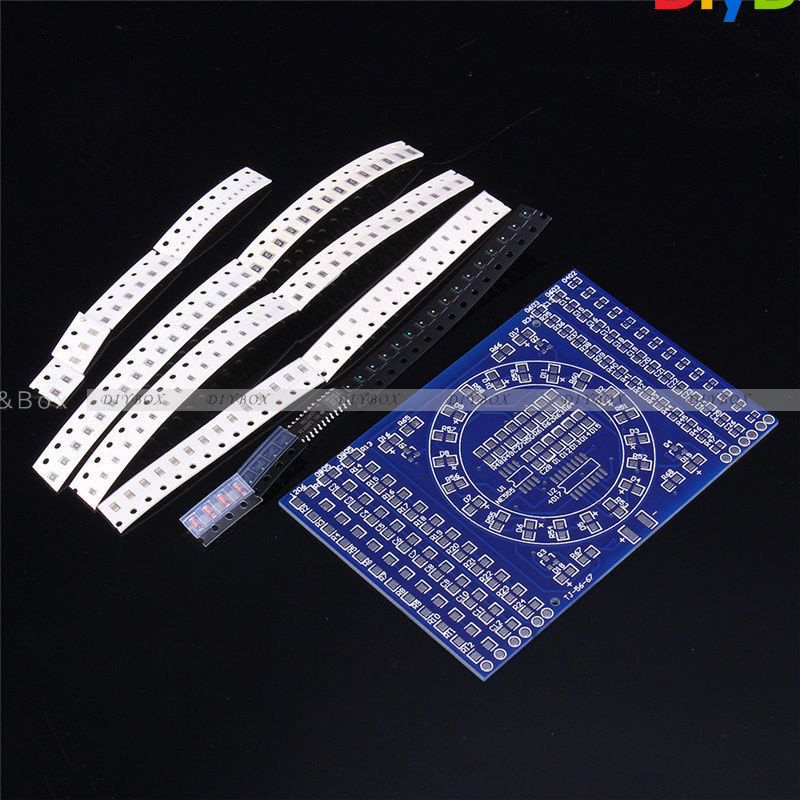 DIY SMD Rotating LED SMD Components Soldering Practice Board Skill Training Kit