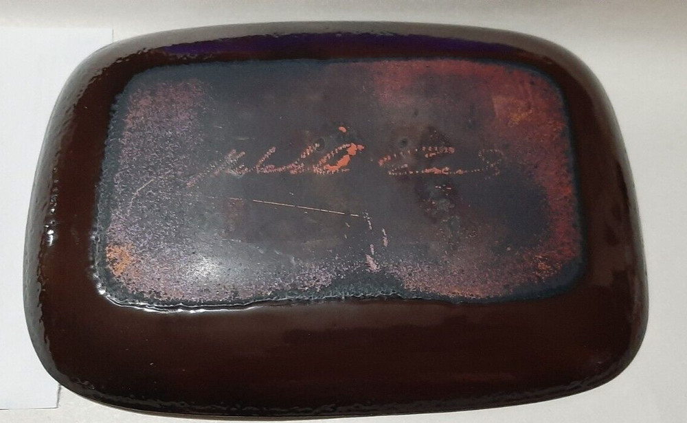 Macintosh Enamel Rectangular with curved edge Dish Ginkgo Bilboa Design