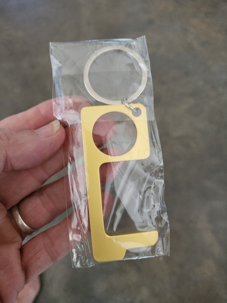 NIP No touch Door Opener Key Touchless Contactless Clean Keychain Elevators ATMs