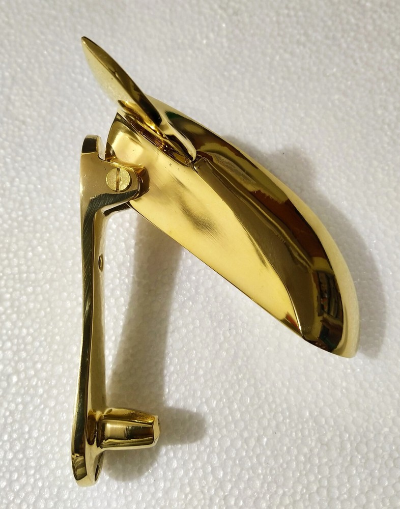Brass Whale Tail Door Knocker Solid Brass