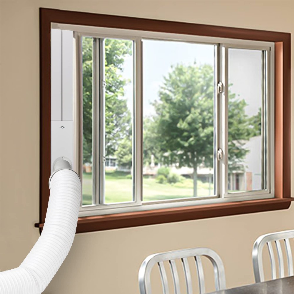 Air Conditioner Window Vent Kit Universal Adjustable Window Kit with 5.9â€ D...