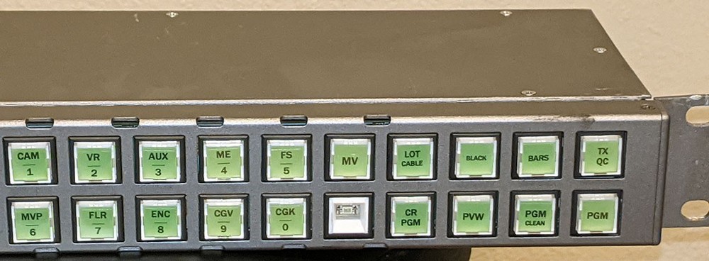 Evertz CP-1024E Quartz Router Control Panel, Rackmount Unit