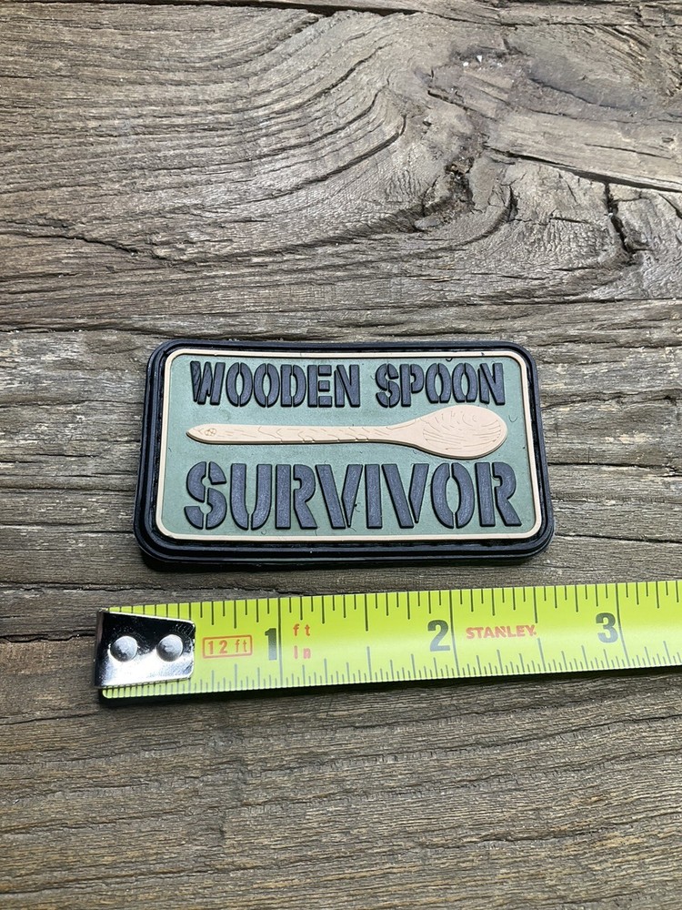 PVC Patch Hook Loop WOODEN SPOON SURVIVOR