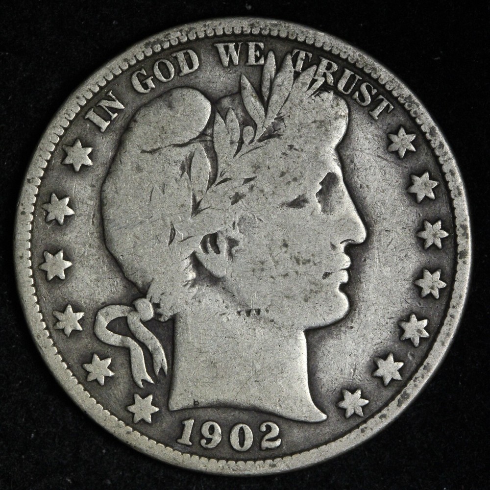 1902 Barber Silver Half Dollar CHOICE VG E281 WCC