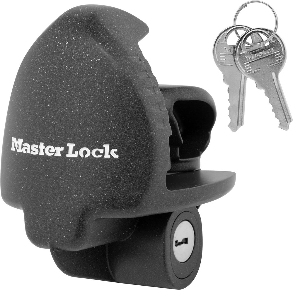 Master Lock 379ATPY Universal Trailer Hitch Lock, Black