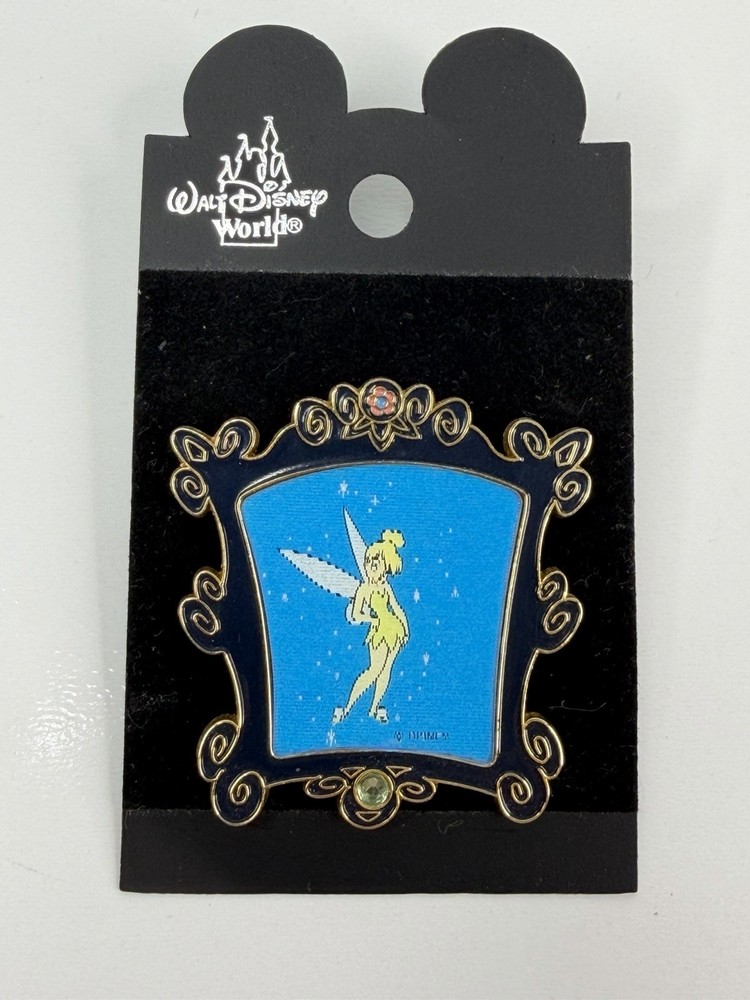 Tinker Bell Peter Pan Pixie Lenticular Standing & Flying LE 5000 Disney Pin 2002