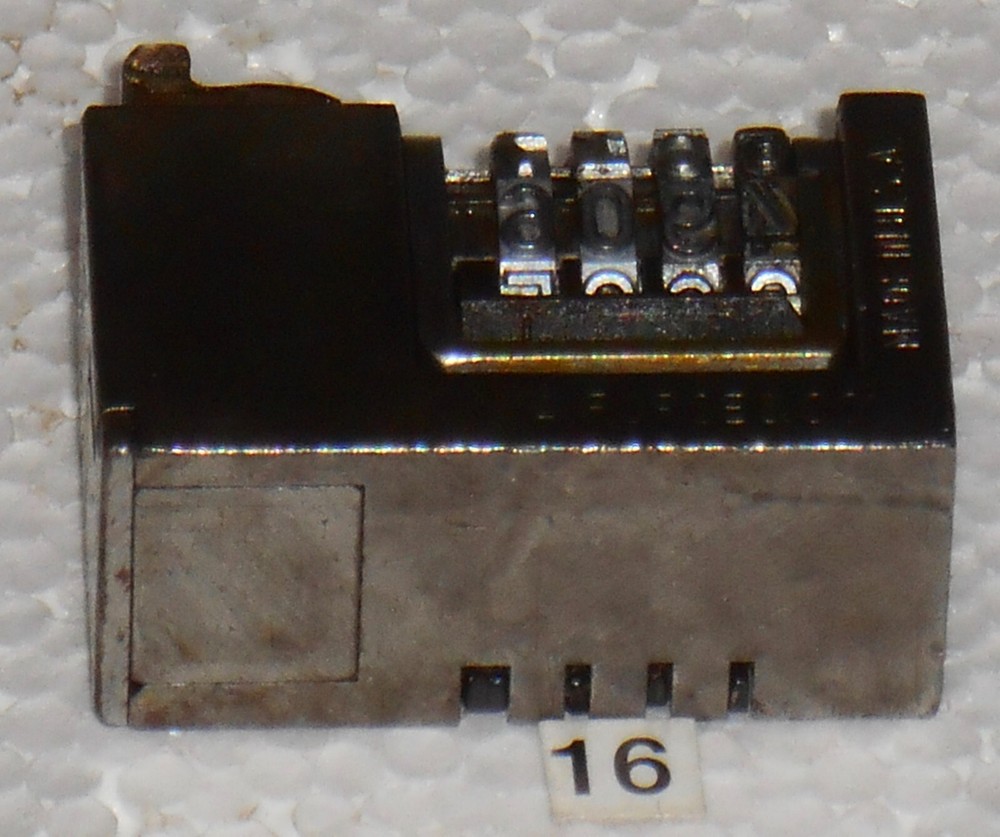 WMA Reverse Letterpress Numbering machine | 16