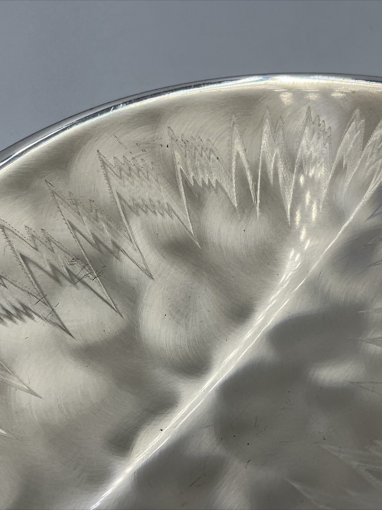 Vintage 1960s Era WMF-IKORA Silver Plated Leaf Shaped Candy Tray Germany