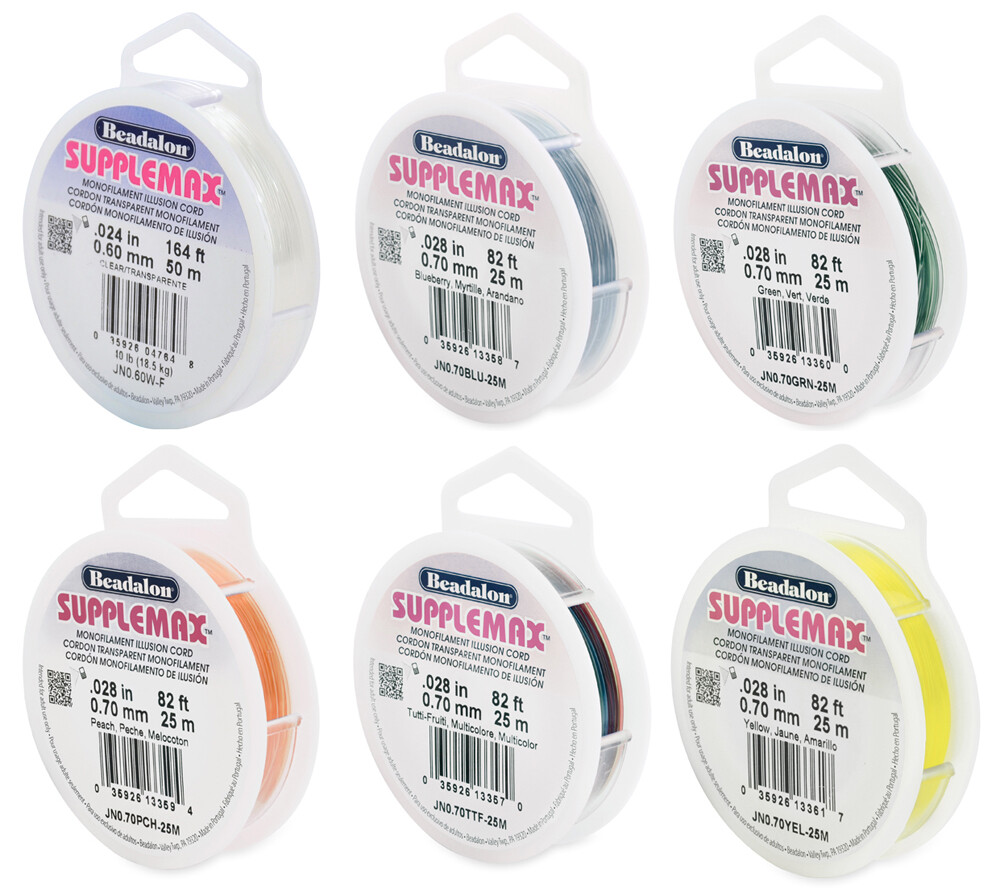Beadalon® SuppleMax™ Nylon Cord Bead Stringing Material * Many Colors