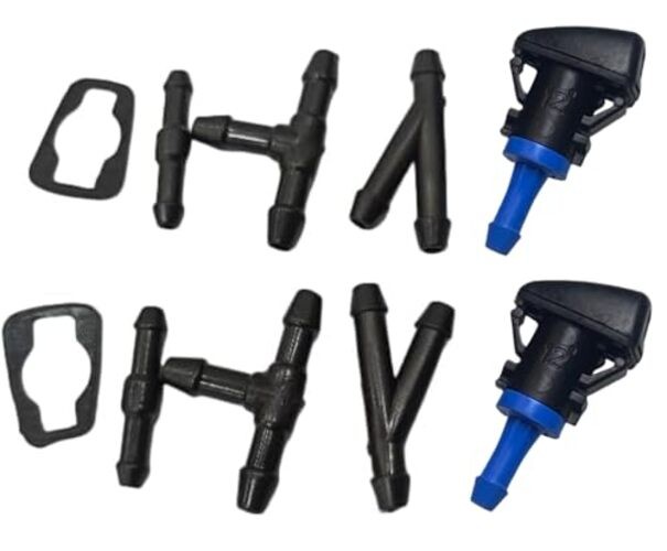 2 Pack 28932-ZL00A Windshield Washer Hood Nozzle Sprayer kit Compatible with