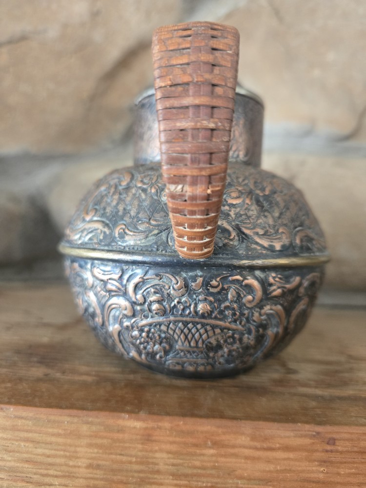 Vintage E G Webster And Son Repousse Teapot