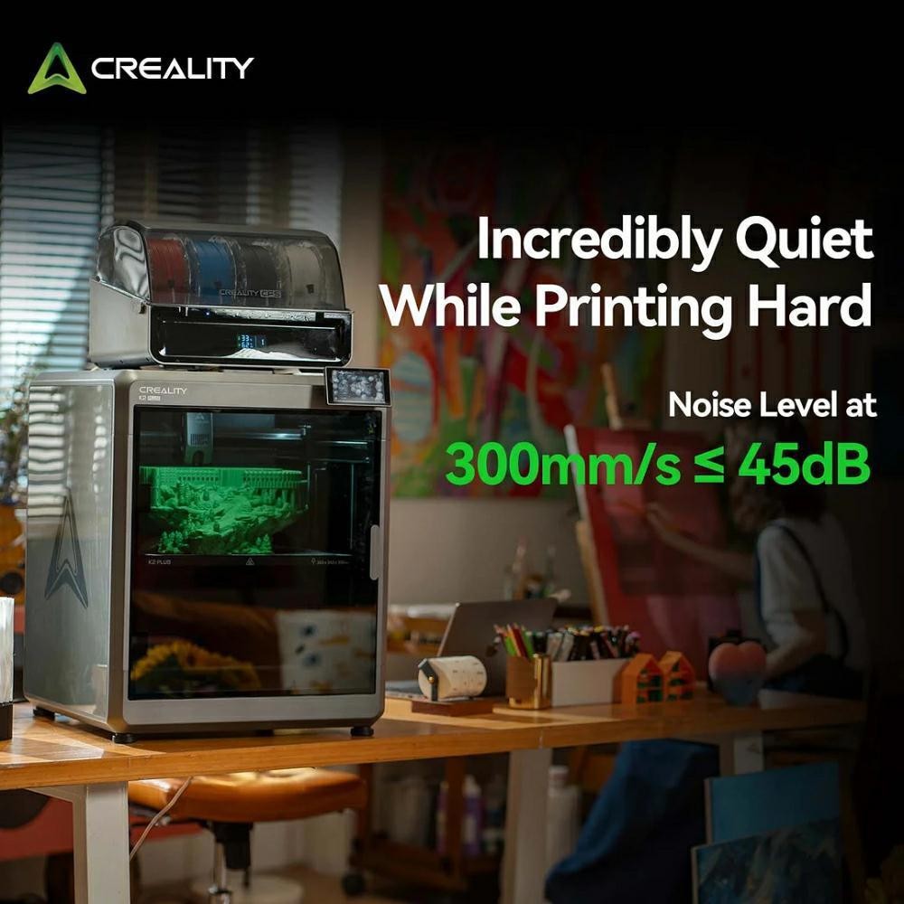 Creality K2 Plus With CFS 3D Printer 600mm/s Multi-Color Printing