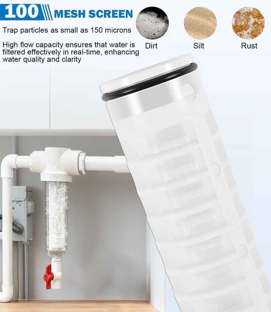 100 Mesh Spin Down 1-1/2" 50 GPM for Rusco Vu-Flow Spin-Down Filter System