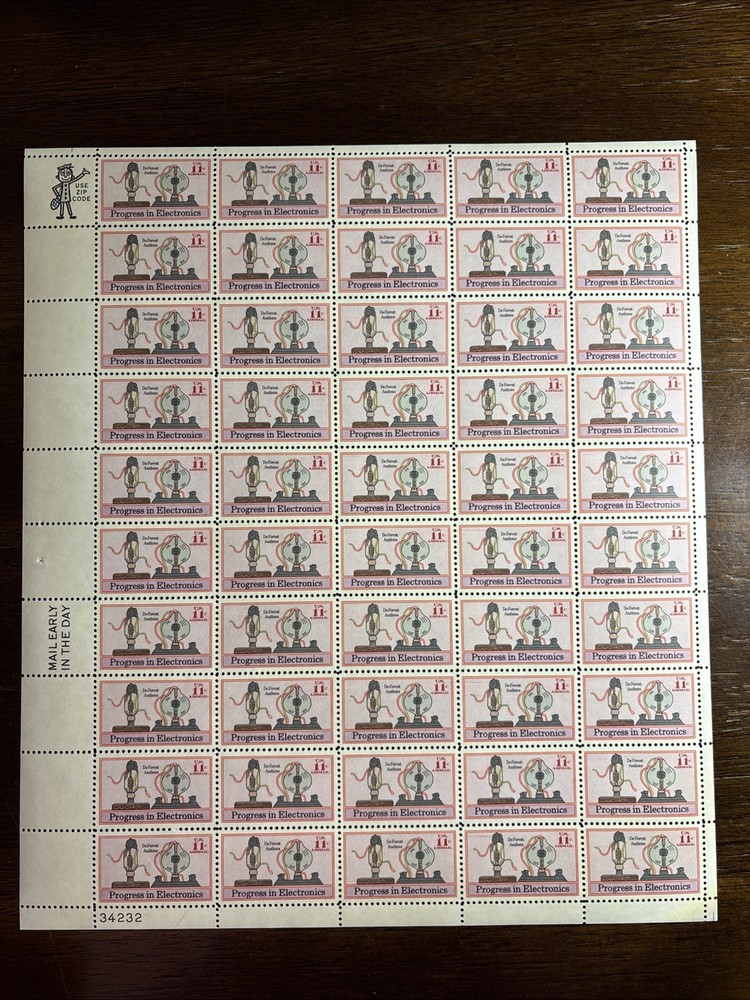 C86 US Air Mail Mint Sheet, 11 Cent Electronics, Audios, Mint NH