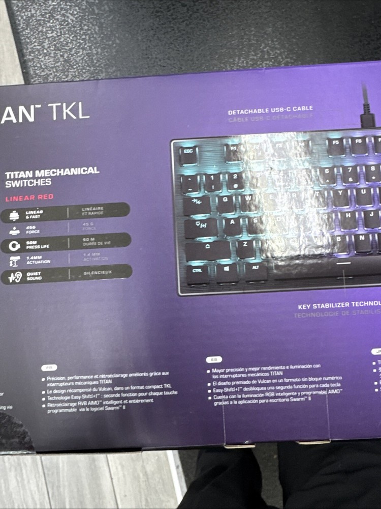 Turtle Beach Vulcan TKL Tenkeyless Linear Mechanical Titan Switch PC Gaming