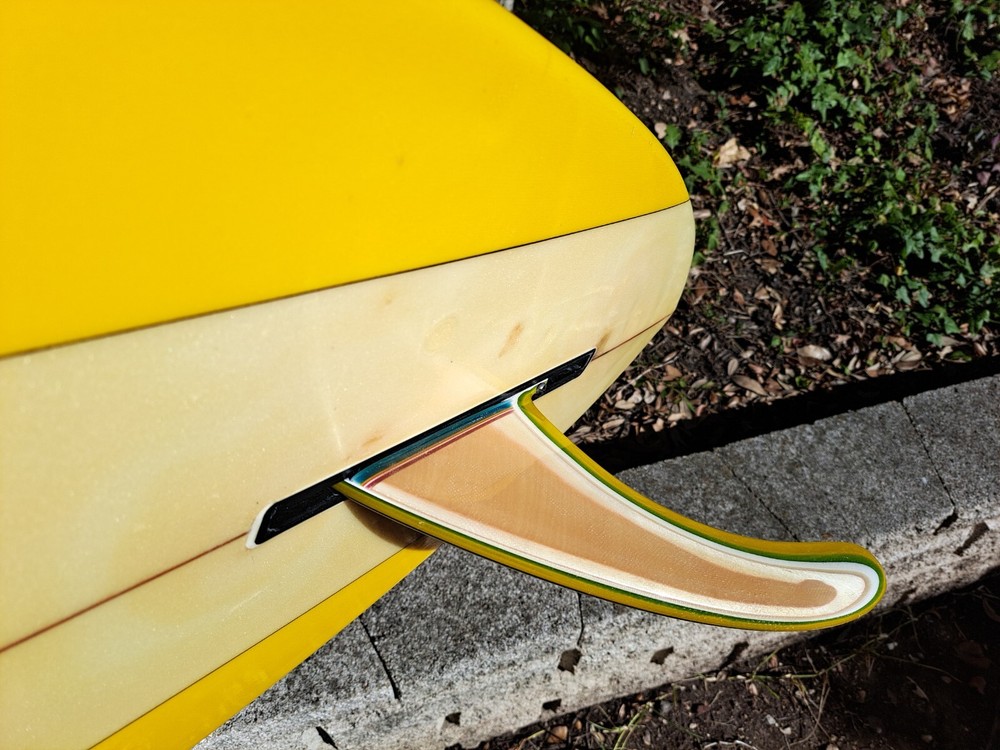 Balsa wood Hollow core surfboard fin