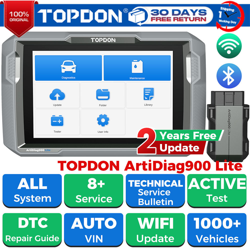 TOPDON ArtiDiag900 Lite Bidirectional Diagnostic Tool All System Engine ABS SRS