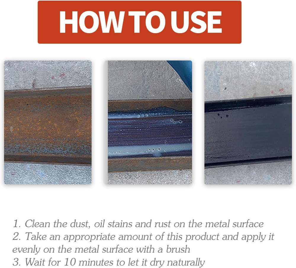 Rust Conversion Agent 300G, Multi-Functional Anti-Rust Paint, Water-Based Metall